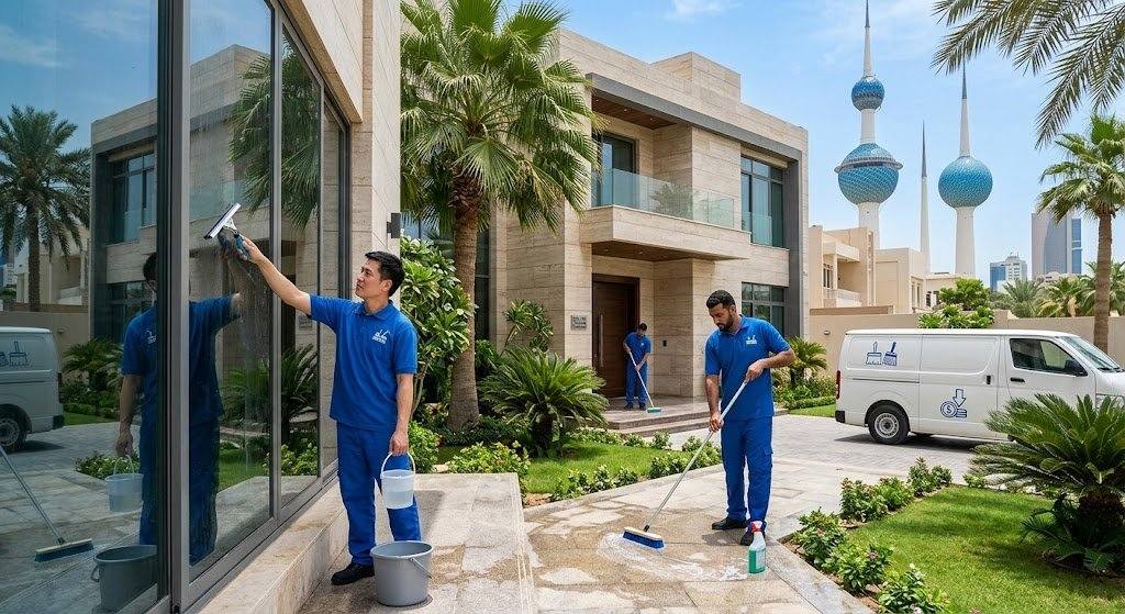 فريق عمل محترف يقوم بتنظيف وتعقيم المنزل بعناية ضمن خدمات تنظيف منازل اليرموك الكويت لضمان بيئة نظيفة وصحية وتوفير تجربة مريحة وسريعة.